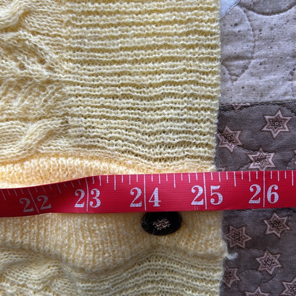 Yellow Women's Cardigan Sweater - Picture 7 of 7
